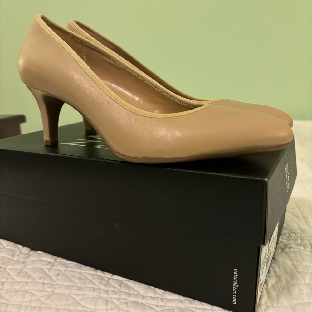 Naturalized nude colored heels